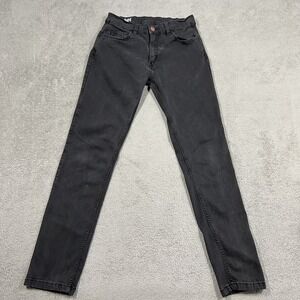 Mugsy Jeans Mens 28x30 Faded Black Stretch Denim Skinny Straight
